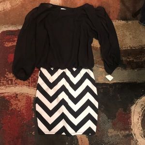 Bingo brand black mini dress